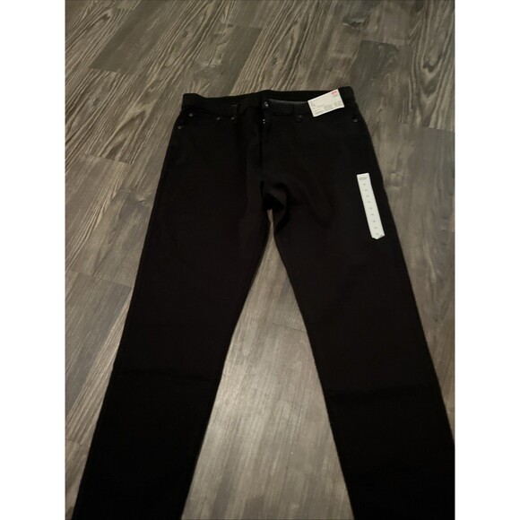 Uniqlo Men's Ultra Stretch Jeans XL Black Relaxed Ankle Jeans (36x30) - Picture 7 of 10